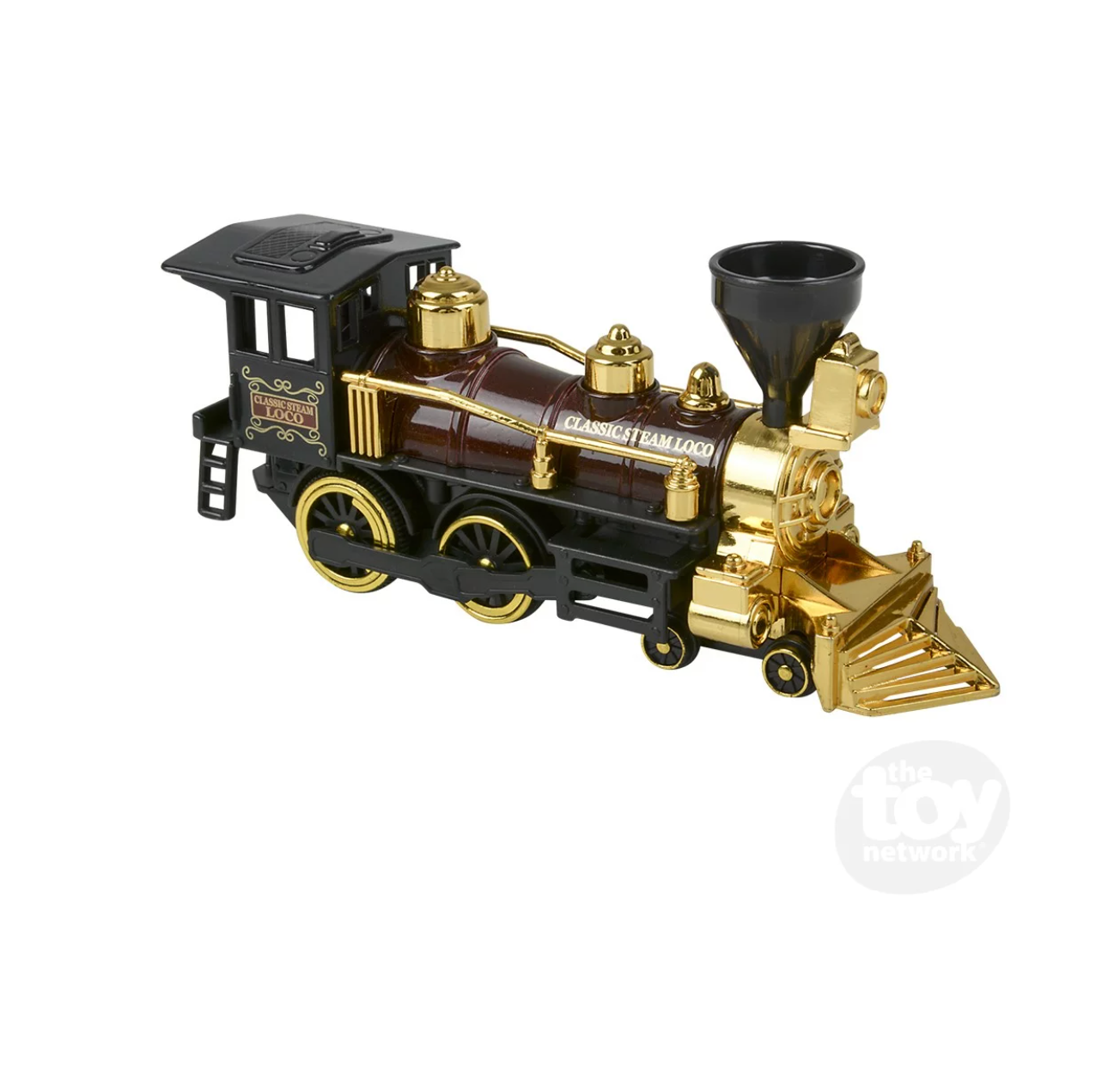 Pull Back Locomotive With Metallic Accent