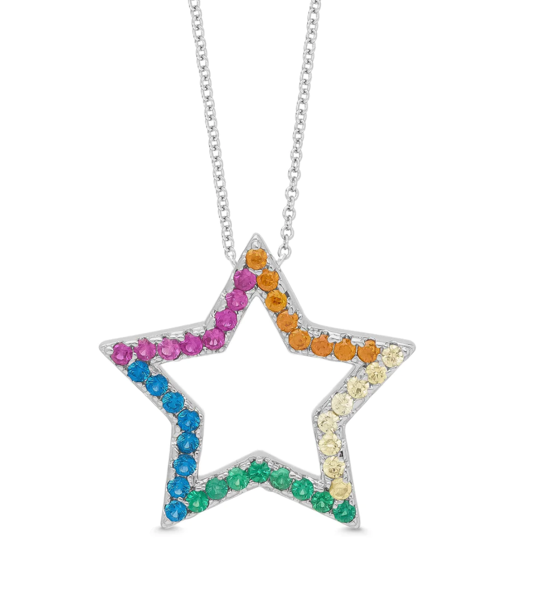 Rainbow Star Necklace