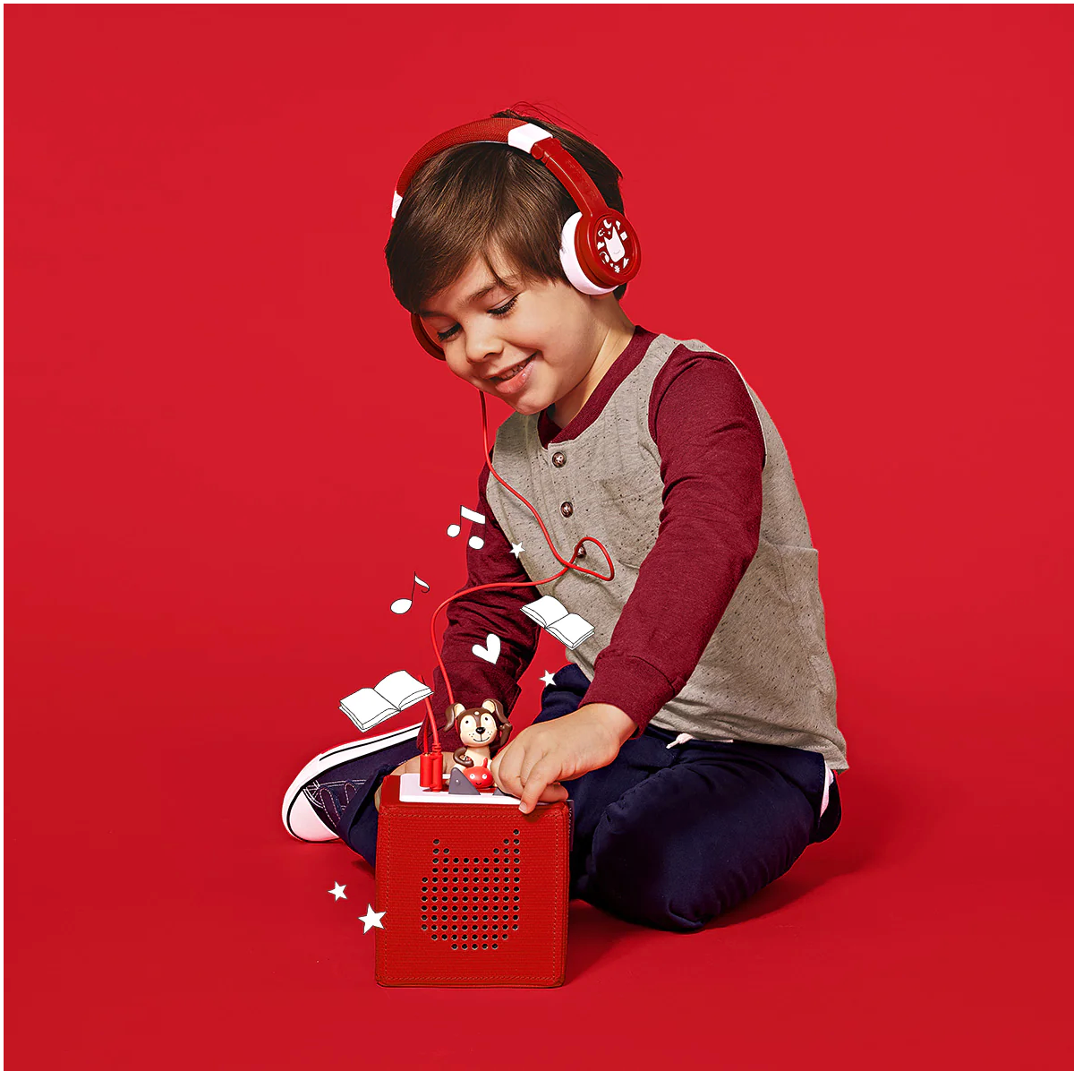 Headphones Red