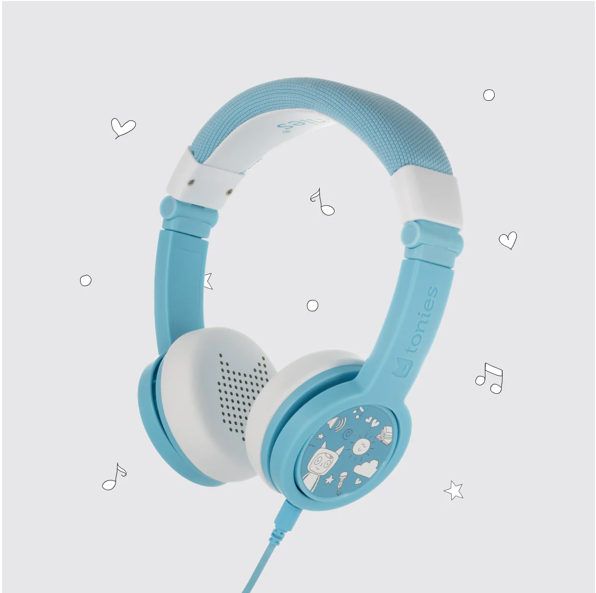 Headphones Light Blue