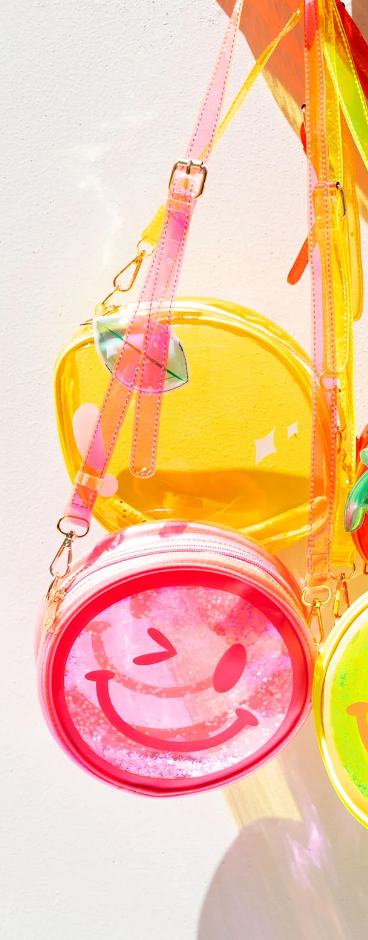 Jelly Pink Smiley Handbag