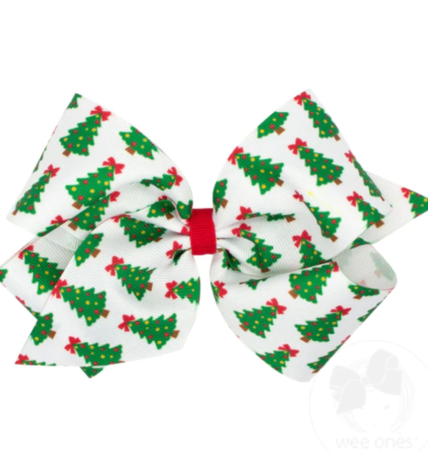 Christmas Printed King Bow