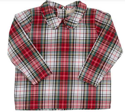 Peter Pan Collar Shirt Broadcloth LS- Keene Place Plaid