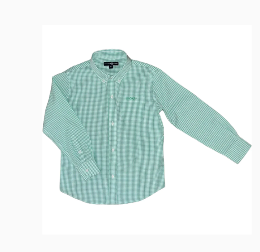 Bowen Arrow Button Down Seagrass Green