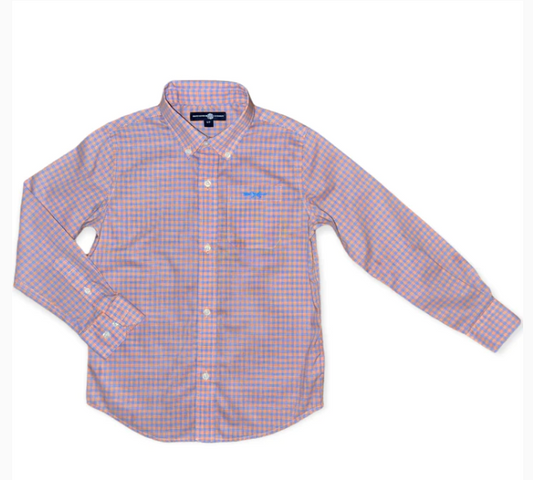 Bowen Arrow Button Down Battlefield Park Plaid