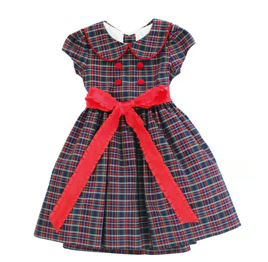 Blue Spruce with Red Cord Dress