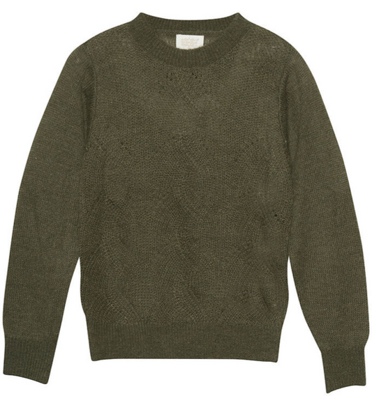 Knit Pullover Olive Night