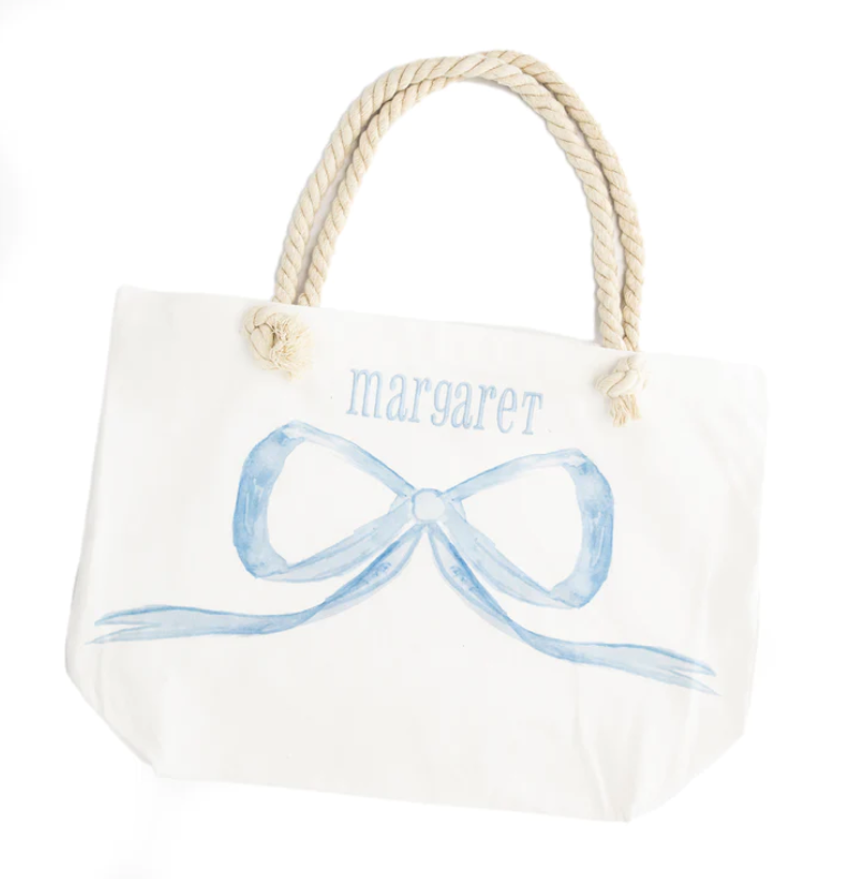 Blue Bow Tote