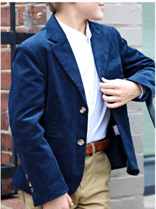 The Gentleman's Jacket Bulls Bay Blue Corduroy