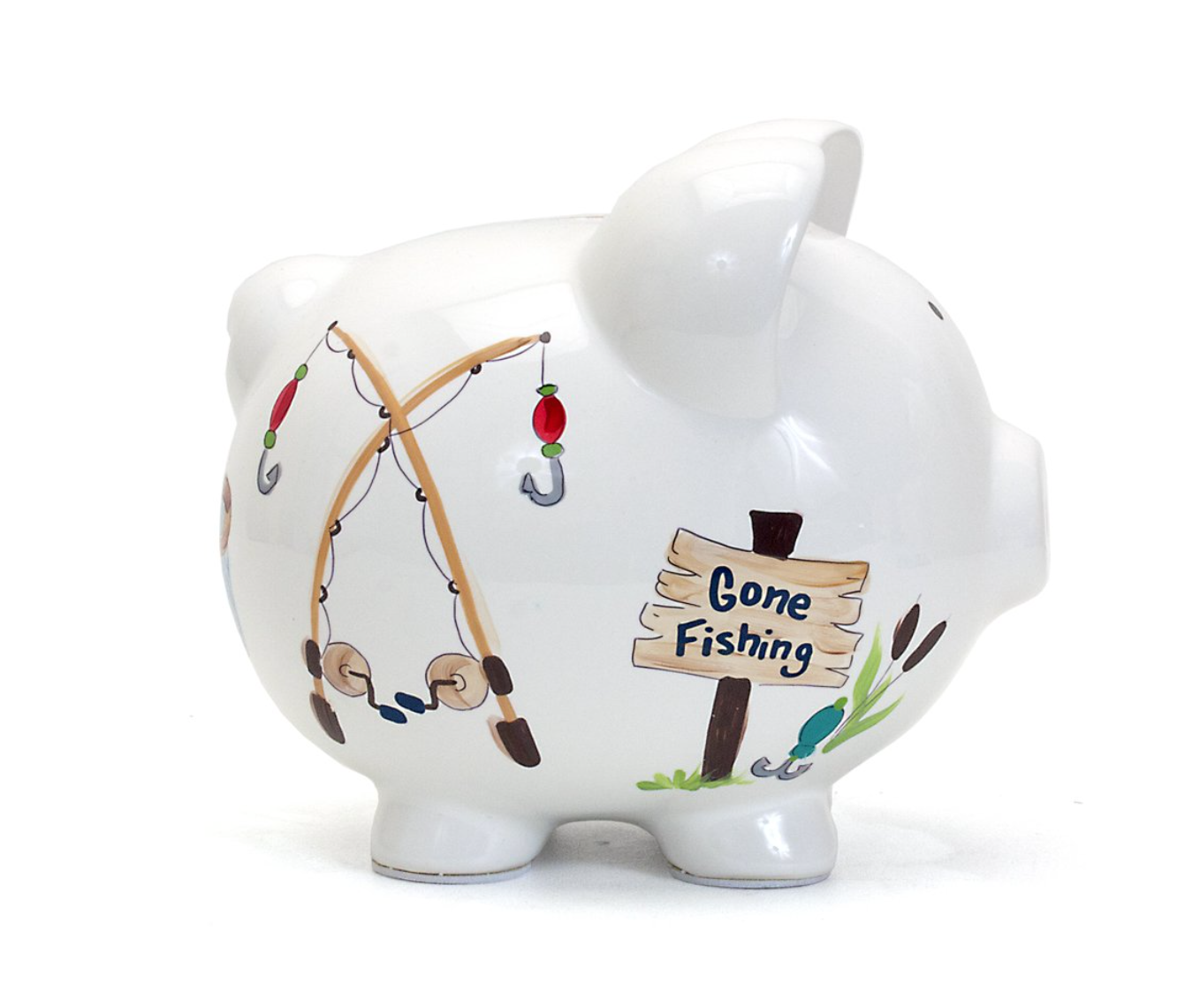 Gone Fishing Piggy Bank