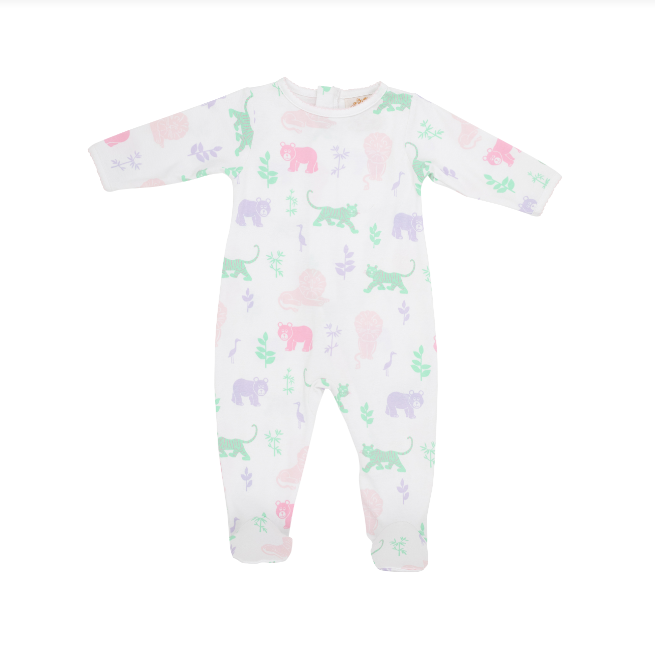 Rock Me Romper Pima- Lions Tigers and Bears/ Palm Beach Pink