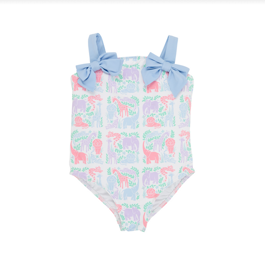 Shannon Bow Bathing Suit - Two By Two Hurrah Hurrah/Beale Street Blue