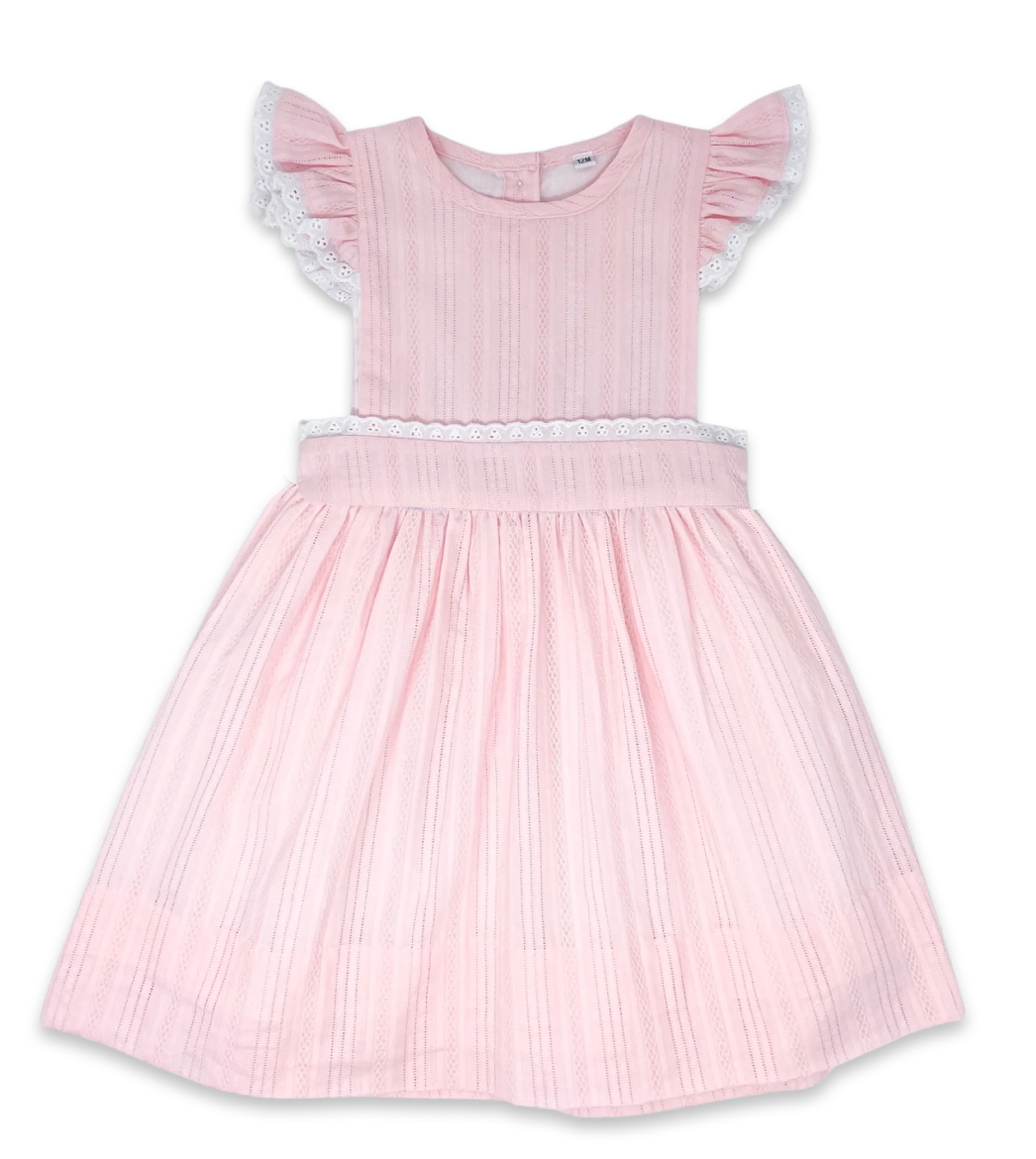 Simply Spring Pink Pinafore Dress