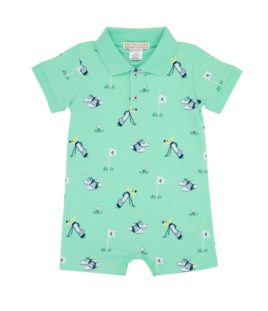 Sir Proper's Romper Mulligans And Manners/Grace Bay Green