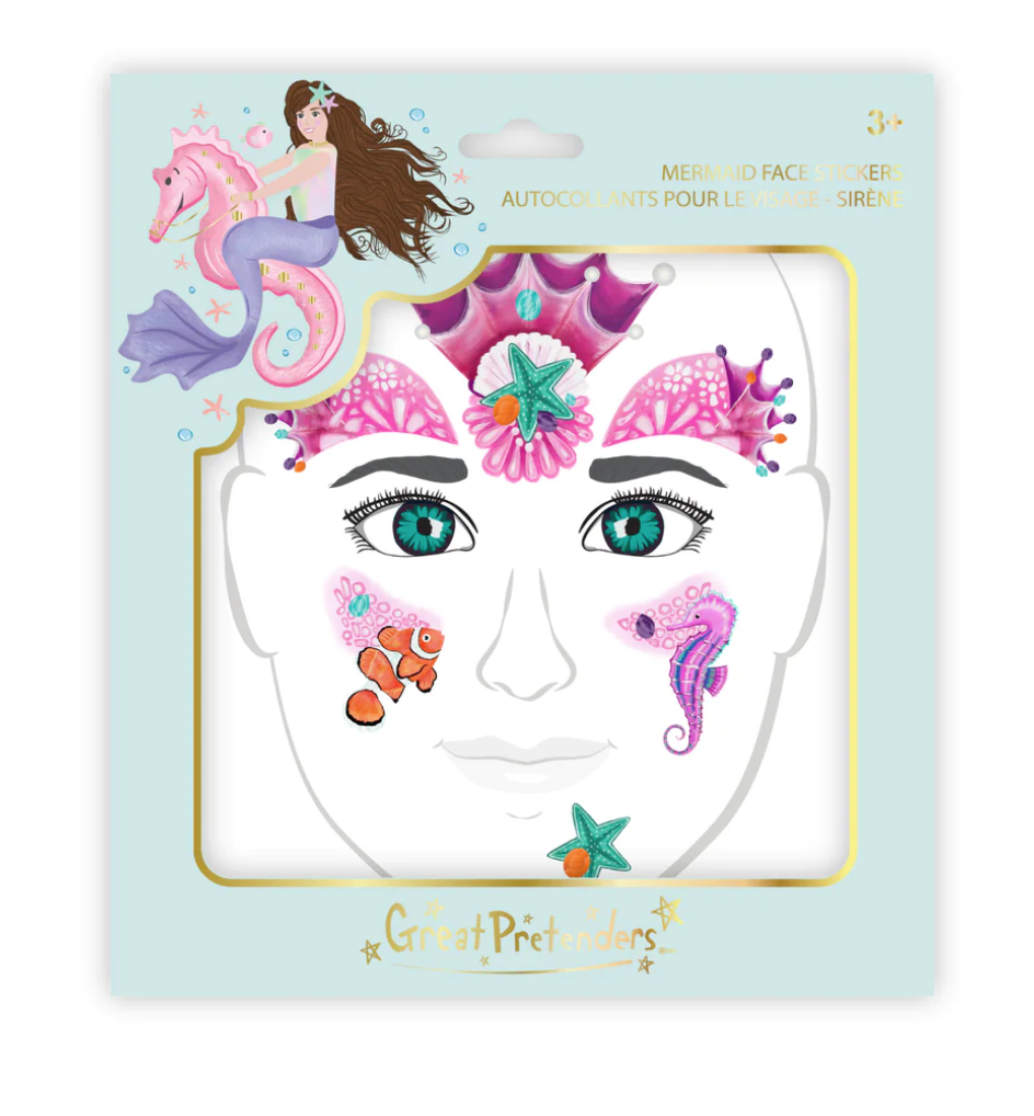 Mermaid Face Stickers