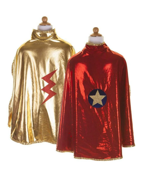 Reversible Wonder Cape Red/Gold