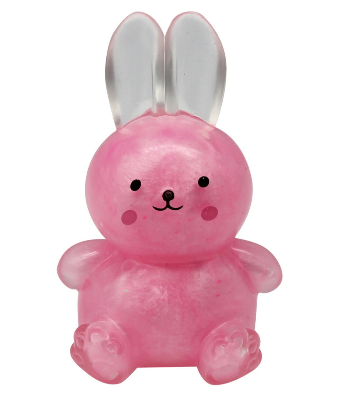 Pink Sparkle Bunny Squeeze Toy