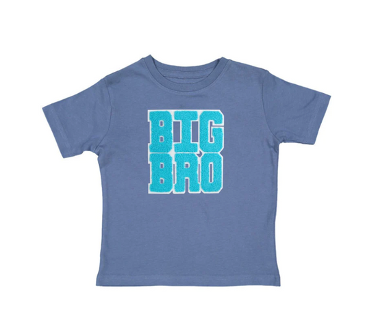 Big Bro Patch Short Sleeve T-Shirt - Indigo