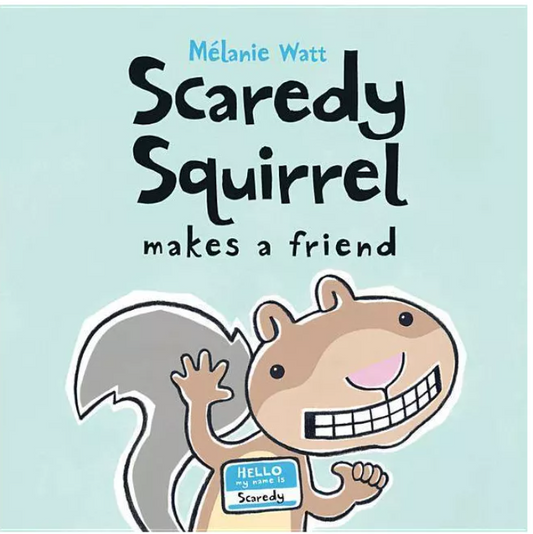 Scaredy Squirrel Makes A Friend Book Set With Hand Puppet