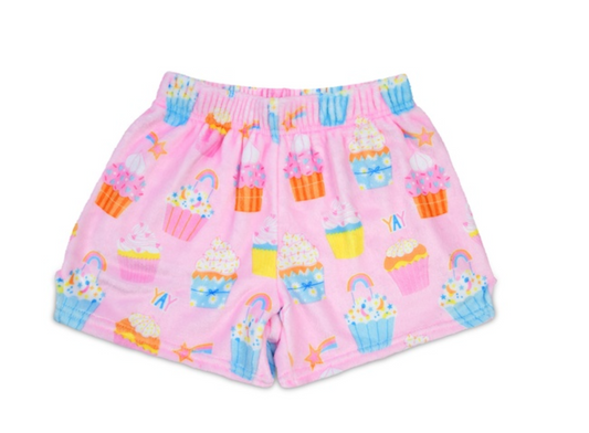 Cupcake Party Plush Shorts