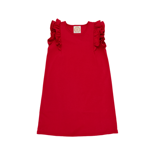 Ruehling Ruffle Dress - Richmond Red