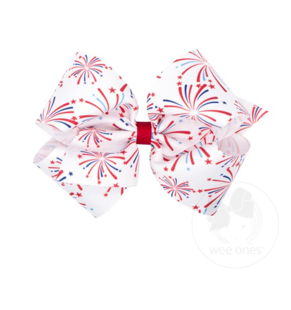 Americana Printed Medium Bow