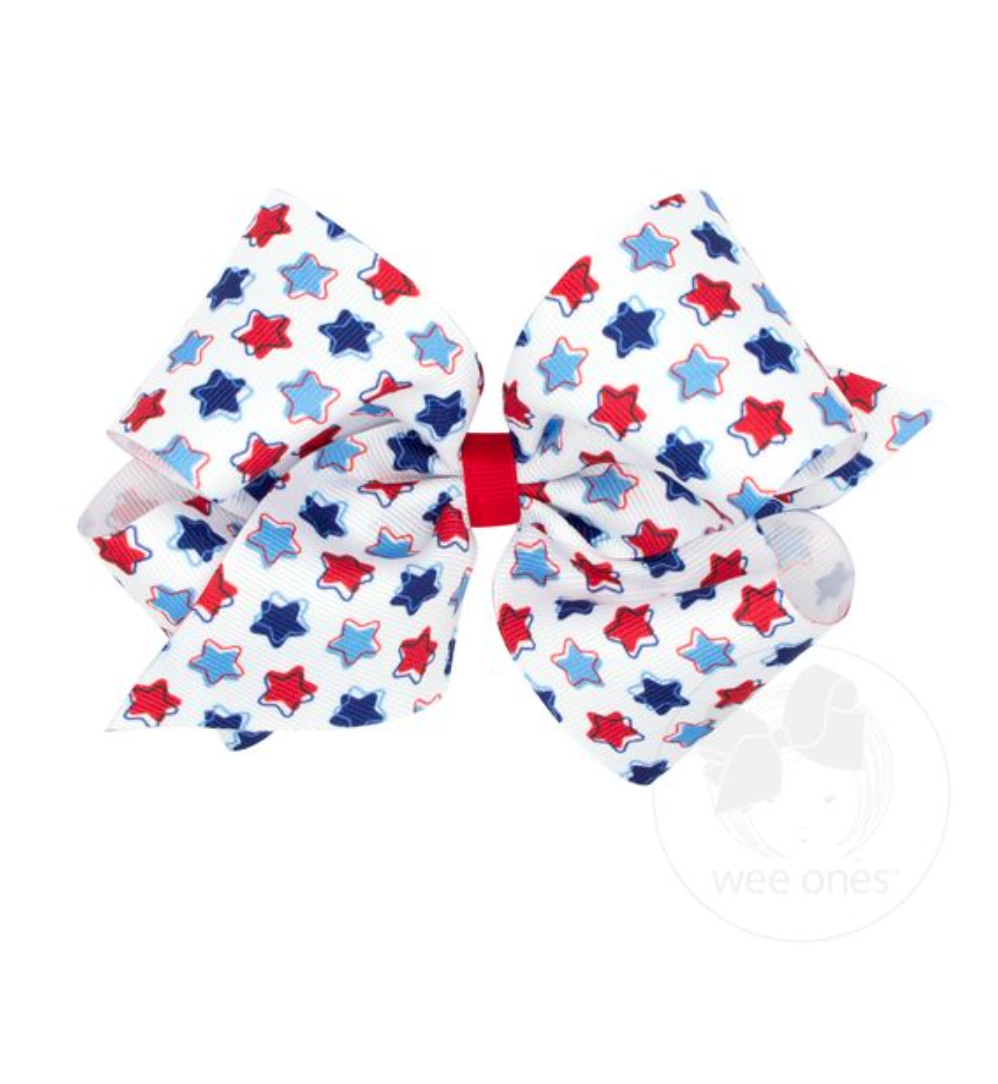 Americana Printed King Bow