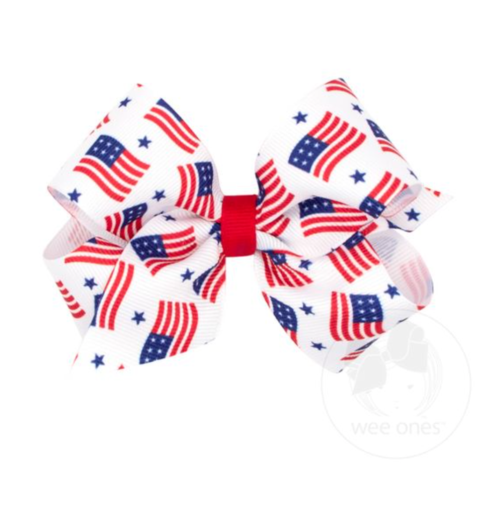 Americana Printed Medium Bow