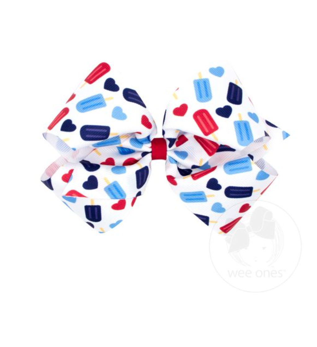 Americana Printed King Bow