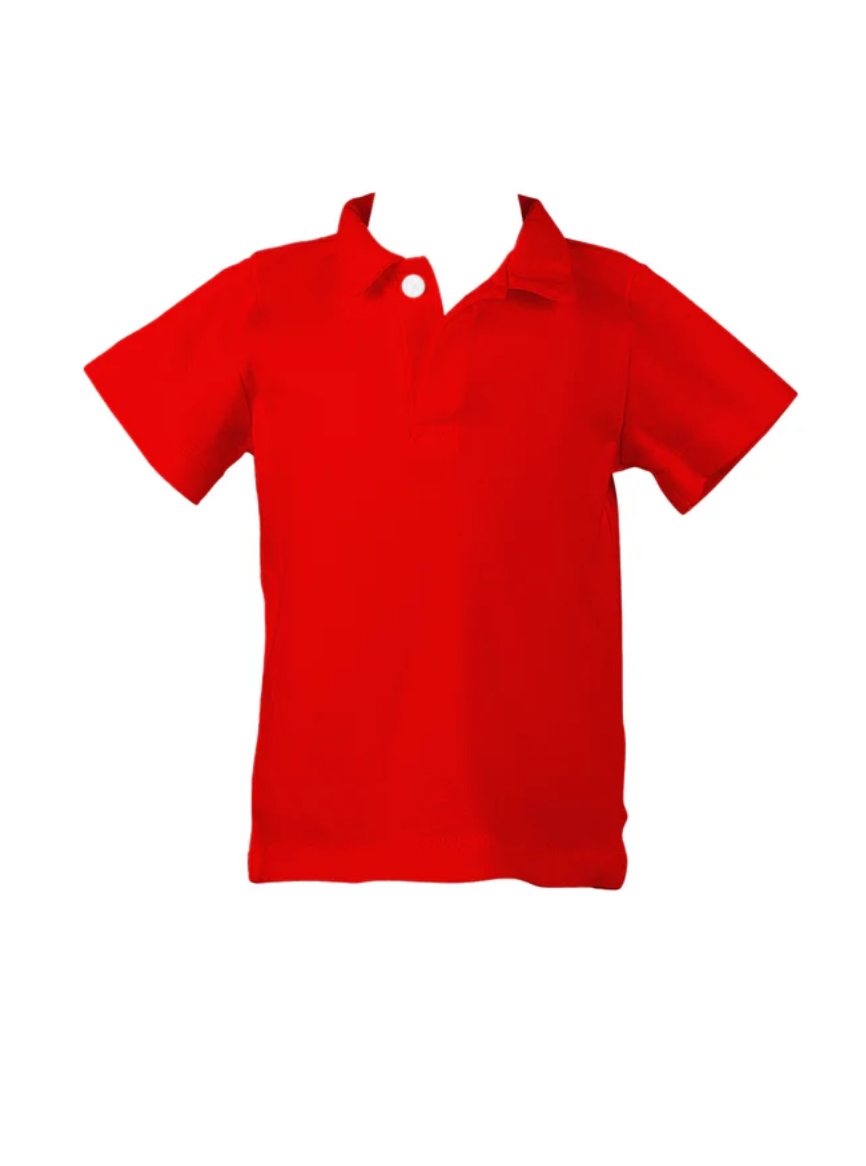 Red Pima SS Polo