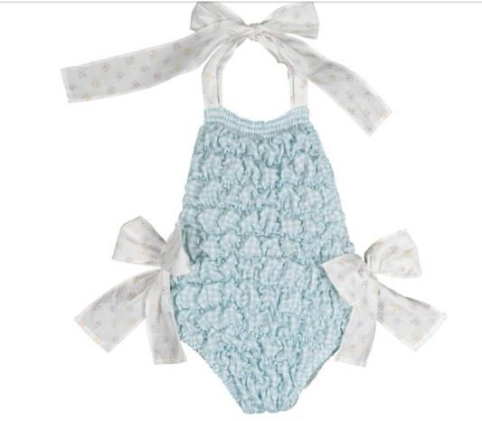 Praiano Cotton Frilled Swimsuit