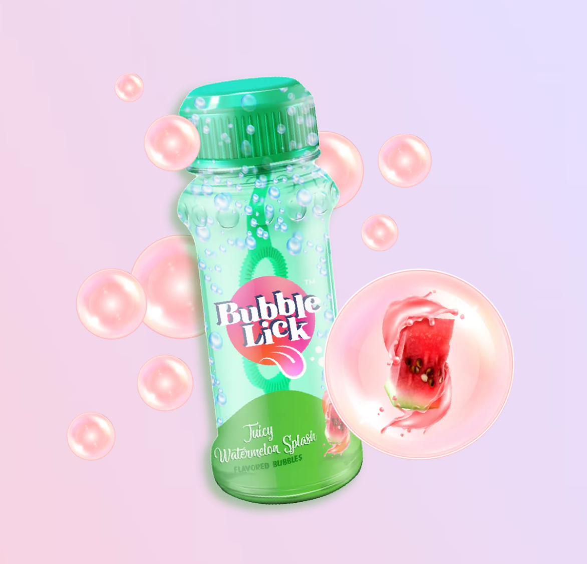 Bubble Lick Flavored Bubbles