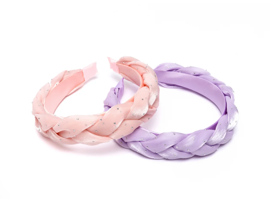 Plush Braid Headband Lilac