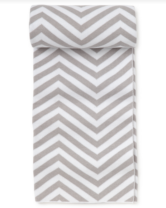 Chevron Novelty Blanket Grey