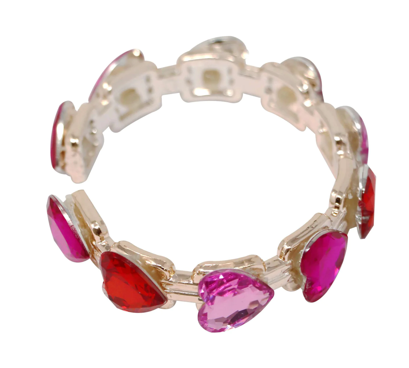 Gemstone Heart Bangle