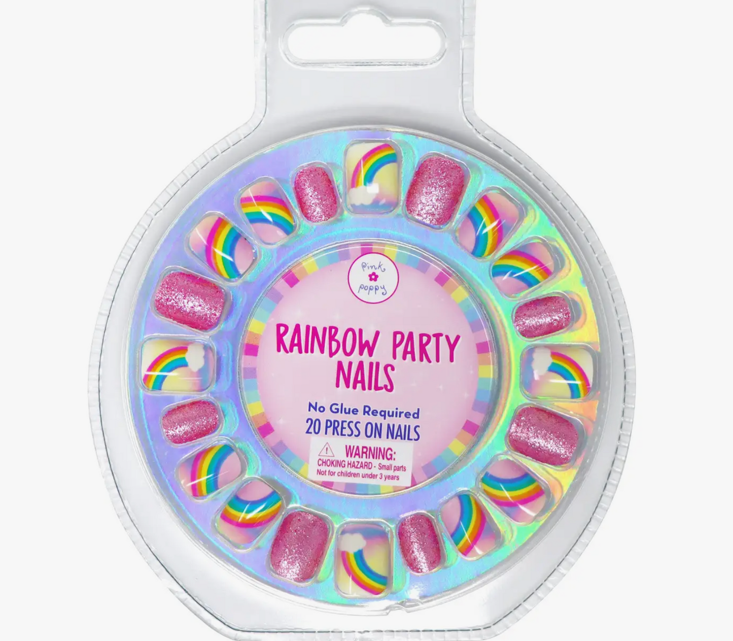 Rainbow Party Press On Nails
