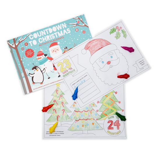 Countdown To Christmas Coloring Placemat Book