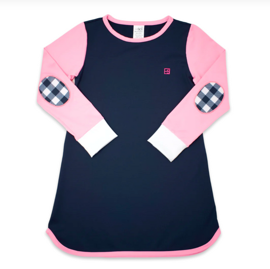 Tinsley Tennis Dress Nantucket Navy, Pink