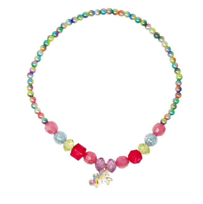 Unicorn Rainbow Pearl Necklace