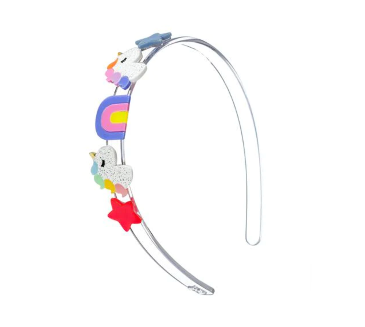 Unicorn And Stars Neon Headband