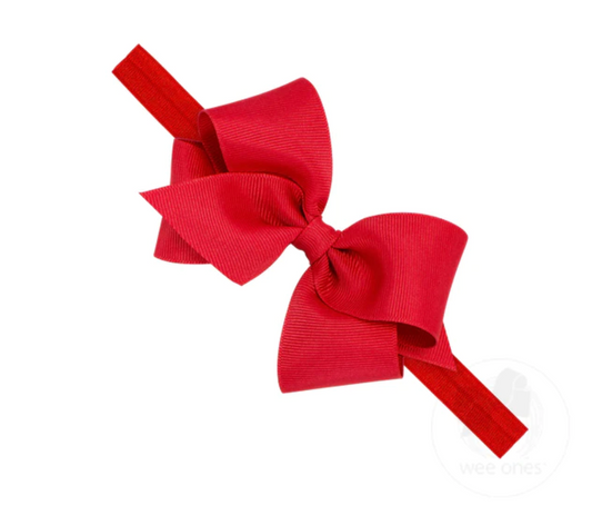 Mini Red Bow on Baby Band