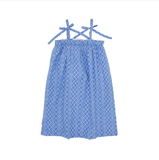 Lainey's Little Dress Broadcloth Trellis More