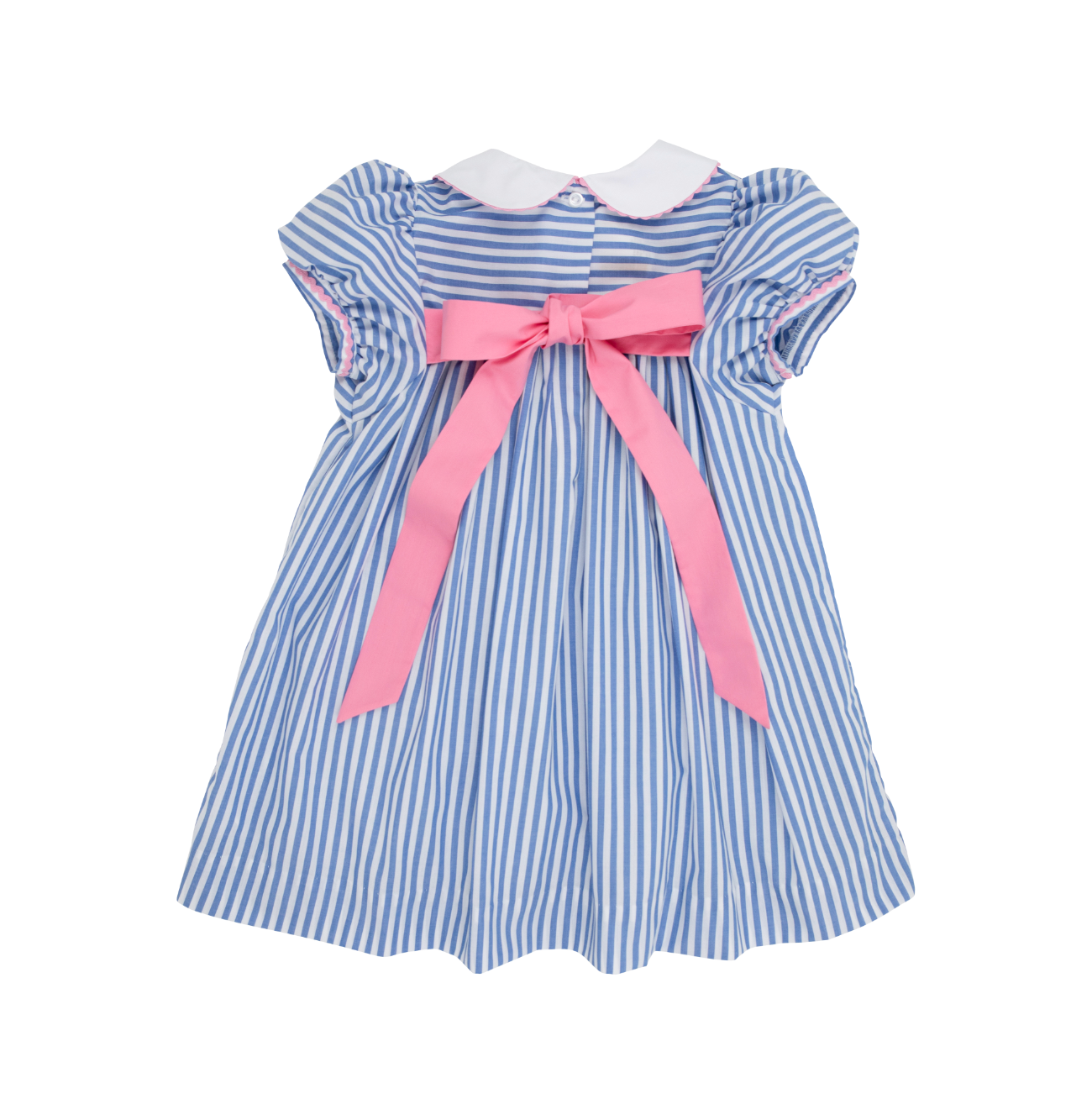 Mary Dal Dress Barbados Blue Stripe/Hamptons Hot Pink