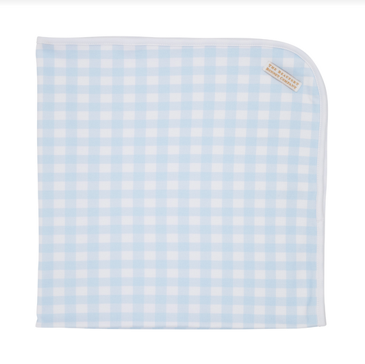 Baby Buggy Blanket Buckhead Blue Gingham