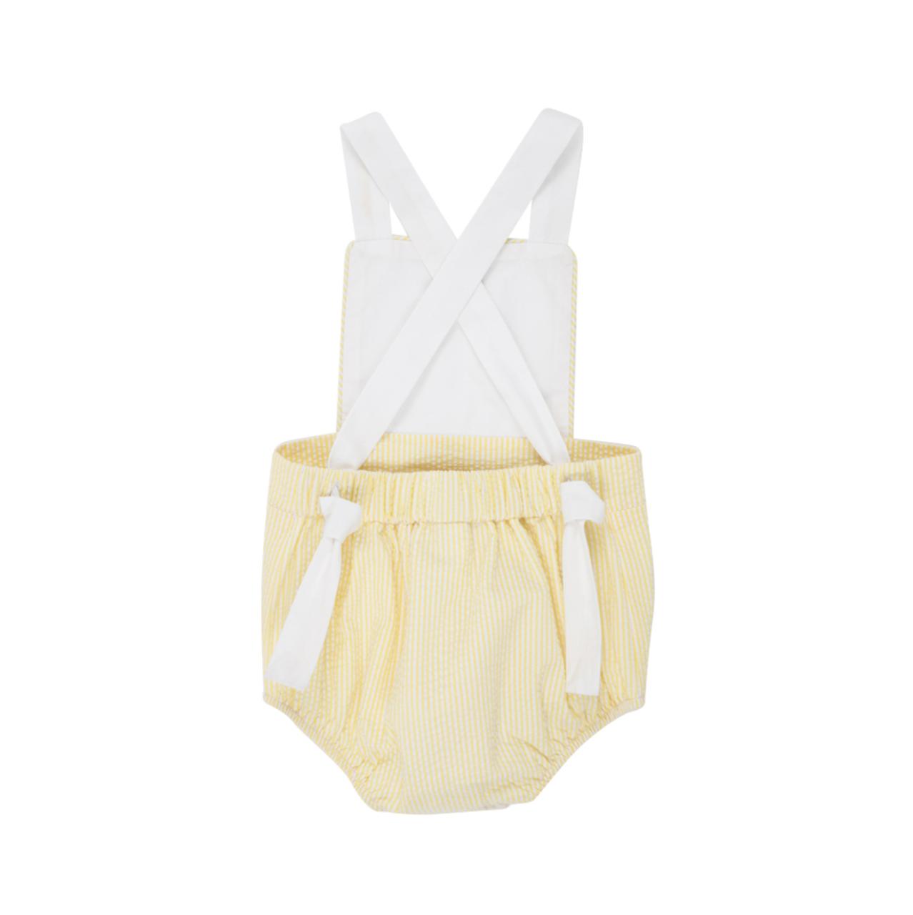 Sayre Sunsuit Seersucker Worth Avenue White/Seaside Sunny Yellow