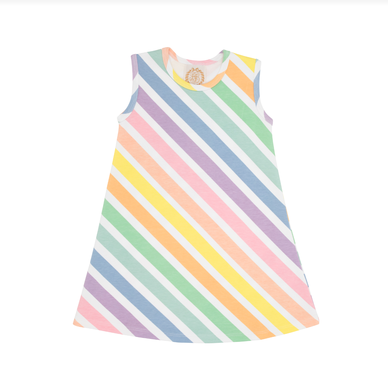 Sleeveless Polly Play Dress Rainbow Rollerskate Stripe