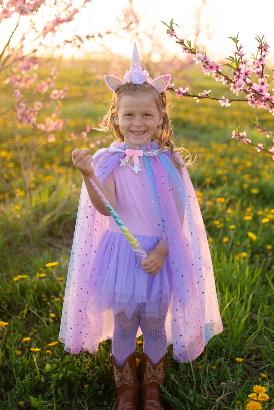 Rainbow Unicorn Cape with Headband