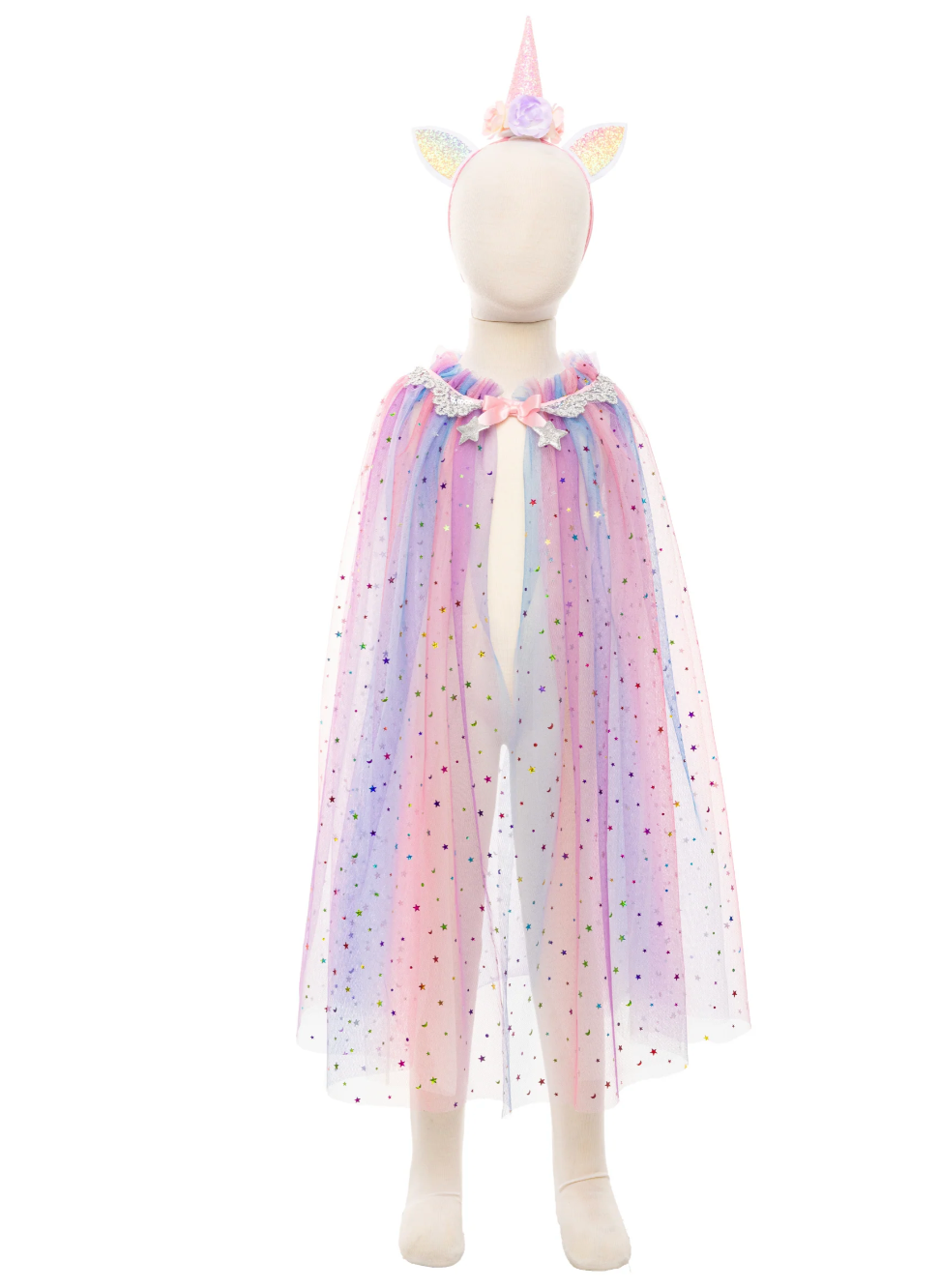 Rainbow Unicorn Cape with Headband