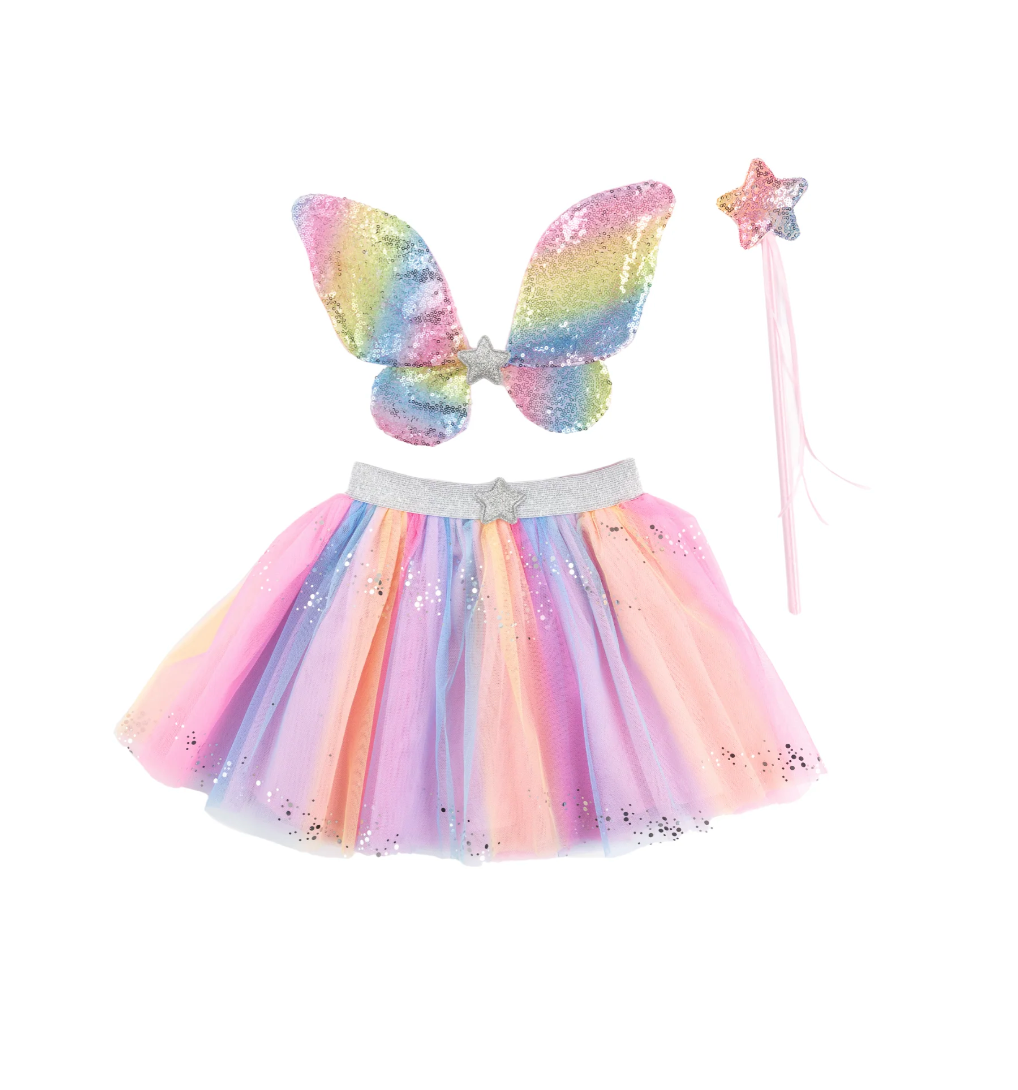 Neon Rainbow Skirt/Wings/Wand