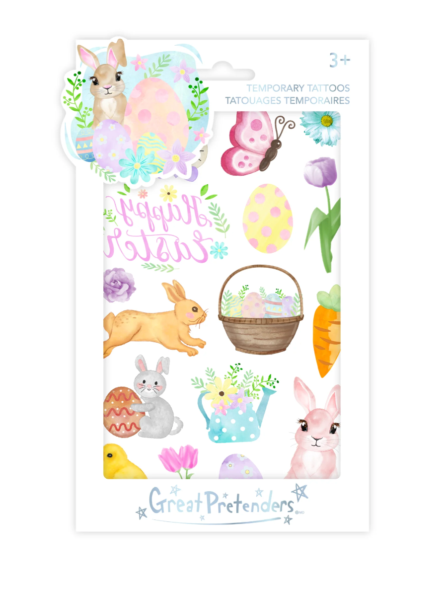 Easter Bunny Tattoos - 18pc